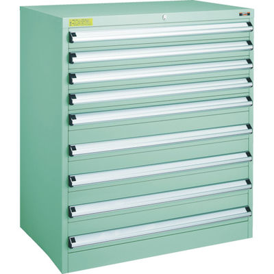 トラスコ中山 TRUSCO VE9S型中量キャビネット 880X550XH1000 引出9段 VE9S-1006 1台(1個)（直送品）