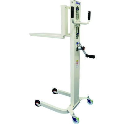 京町産業車輌 KSK フォーク式リフター キャリーリフト 後車輪自在ストッパー付 均等荷重60kg ハンドル回転数13回 CL60 1台（直送品）