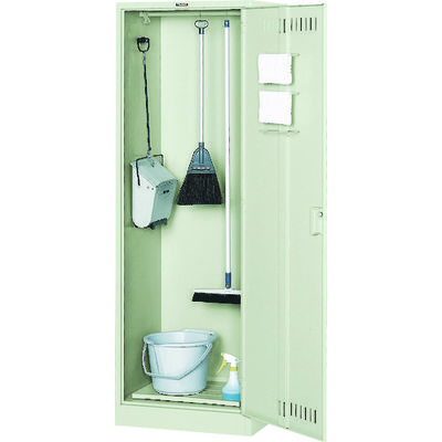 トラスコ中山 TRUSCO 掃除用具ケース ワイド型 W608XD515XH1790 CL-13W 1台 510-1883（直送品）