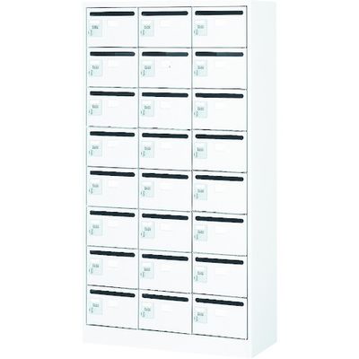 トラスコ中山 TRUSCO メールボックス 24人用 手ぶらキー 900X380XH1700 WMVK-24P 1台 454-1006（直送品）