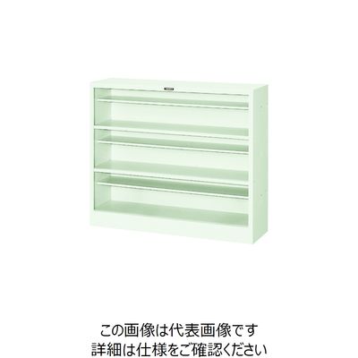 トラスコ中山 TRUSCO オープンシューズケース 3段 1006X300XH850 ネオグレー NPL3 1台 520-9153（直送品）