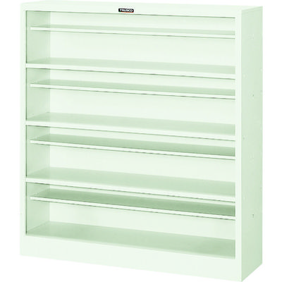 トラスコ中山 TRUSCO オープンシューズケース 4段 1006X300XH1100 ネオグレー NPL4 1台 520-9161（直送品）