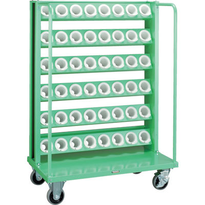 トラスコ中山 TRUSCO ツーリングワゴン BT・NT50兼用 40個収納 ロック付 ヤンググリーン色 VTLW-58-YG 1台（直送品）