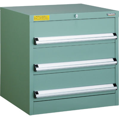 トラスコ中山 TRUSCO VE6S型中量キャビネット 600X550XH600 引出3段 VE6S-608 1台(1個) 479-0821（直送品）