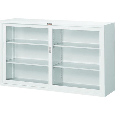 トラスコ中山 TRUSCO スタンダード書庫(D400) ガラス引違 1500XH880 W色 W305G 1台 462-7512（直送品）