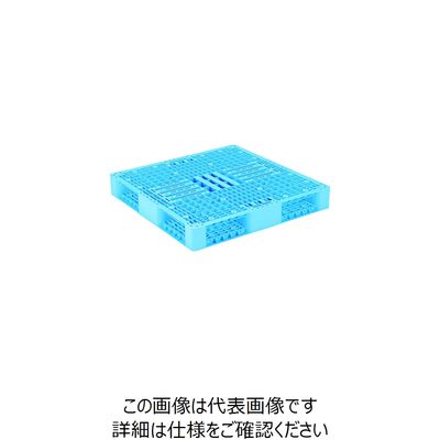 三甲 サンコー プラスチックパレット 812183 R4―1111―3ライトブルー SK-R4-1111-3-BL 1枚 459-4126（直送品）