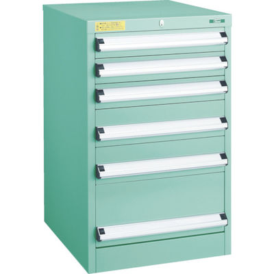 トラスコ中山 TRUSCO VE5S型中量キャビネット 500X550XH800 引出6段 VE5S-803 1台(1個) 479-0456（直送品）