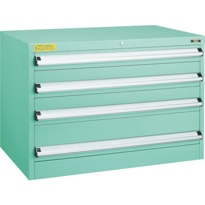 トラスコ中山 TRUSCO VE9S型中量キャビネット 880X550XH600 引出4段 VE9S-602 1台(1個) 479-1541（直送品）