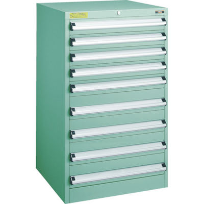 トラスコ中山 TRUSCO VE6S型中量キャビネット 600X550XH1000 引出9段 VE6S-1006 1台(1個)（直送品）
