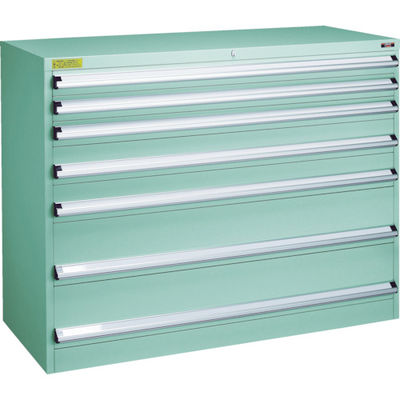 トラスコ中山 TRUSCO VE13S型キャビネット 1300X550XH1000 引出7段 VE13S-1004 1台(1個)（直送品）