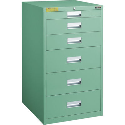 トラスコ中山 TRUSCO LVE型キャビネット500X550XH880 引出6段 LVE-884 1台(1個) 252-3884（直送品）