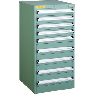 トラスコ中山 TRUSCO VE5S型中量キャビネット 500X550XH1000 引出9段 VE5S-1006 1台(1個)（直送品）