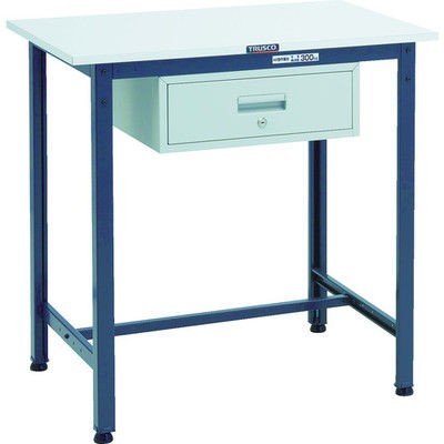 TRUSCO 軽荷重立作業台(300kg)HAE型 900X600XH900 1段引出付 ダークグレー色 HRAE-0960F1DG 1台（直送品）