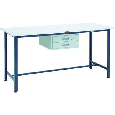 TRUSCO 軽荷重立作業台(300kg)HAE型 1800X750XH900 2段引出付 ダークグレー色 HRAE-1800F2 DG（直送品）