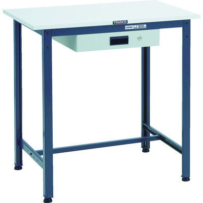 TRUSCO 軽荷重立作業台(300kg)HAE型 900X600XH900 薄型1段引出付 ダークグレー色 HRAE-0960UDK1DG（直送品）
