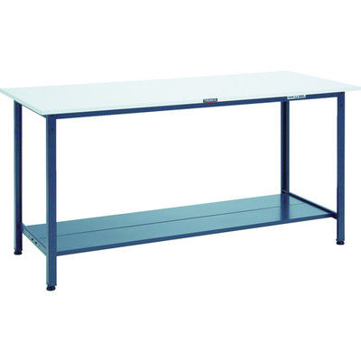 TRUSCO 軽荷重立作業台(300kg)HAE型 1800X750XH900 下棚2枚付 ダークグレー色 HRAE-1800LT2 DG（直送品）