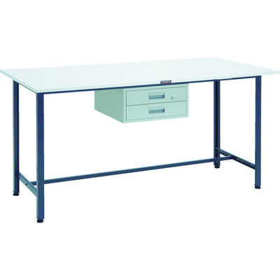 TRUSCO 軽荷重立作業台(300kg)HAE型 1800X900XH900 2段引出付 ダークグレー色 HRAE-1809F2 DG（直送品）