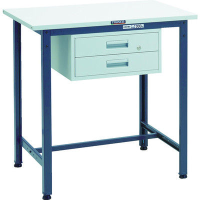 TRUSCO 軽荷重立作業台(300kg)HAE型 900X600XH900 2段引出付 ダークグレー色 HSAE-0960F2 DG 1台（直送品）