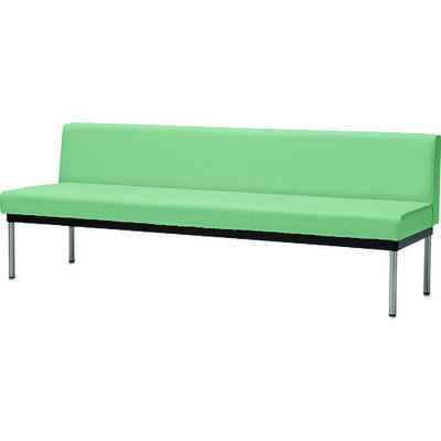 ミズノ MIZUNO ロビーチェア背付グリーン MBC-1738-GN 1台 125-8961（直送品）