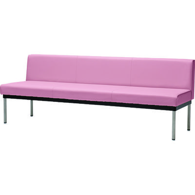 ミズノ MIZUNO ロビーチェア背付ピンク MBC-1738-PI 1台 125-8962（直送品）