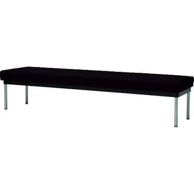 ミズノ MIZUNO ロビーチェア背無ブラック MBC-1748-BK 1台 125-8964（直送品）