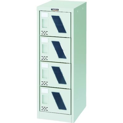 トラスコ中山 TRUSCO シューズケース 4人用 296X380XH880 窓付き SC-04M 1台 116-4701（直送品）