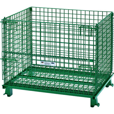 トラスコ中山 TRUSCO ネットパレット 1000X800X850 粉体塗装 緑 T0810GR 1台 115-3666（直送品）