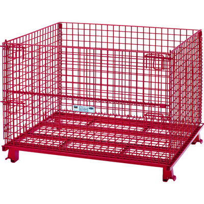 トラスコ中山 TRUSCO ネットパレット 1200X1000X890 粉体塗装 赤 T1012AR 1台 115-3667（直送品）