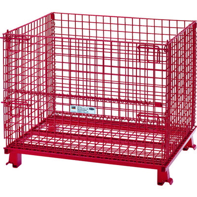 トラスコ中山 TRUSCO ネットパレット 1000X800X850 粉体塗装 赤 T0810R 1台 115-3664（直送品）