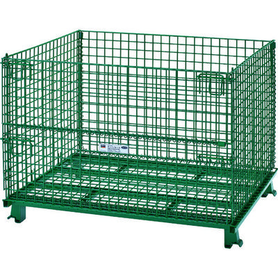 トラスコ中山 TRUSCO ネットパレット 1200X1000X890 粉体塗装 緑 T1012AGR 1台 115-3669（直送品）