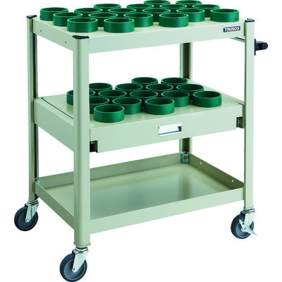 TRUSCO TCW型ツーリングワゴン HSK100A BT50 NT50 33個 スライド棚付 NG色 TCW-TD02CA-NG 1台（直送品）