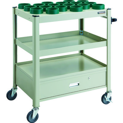 TRUSCO TCW型ツーリングワゴン HSK100A BT50 NT50 18個 引出し付 NG色 TCW-TD02DA-NG 1台（直送品）