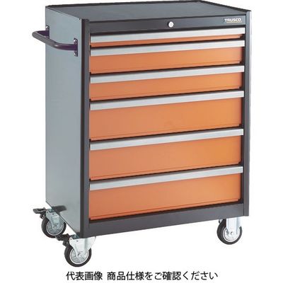 トラスコ中山 TRUSCO ローラーキャビネット 引出6段 50X1 100X2 150X3 仕切板付 TFRC-123S 1台（直送品）