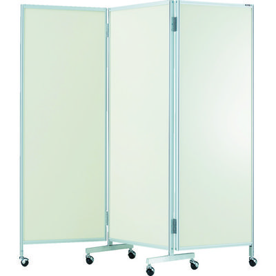 トラスコ中山 TRUSCO 三つ折りパーテーション H1720 アイボリー TMPA-1720-IV 1台 124-0611（直送品）