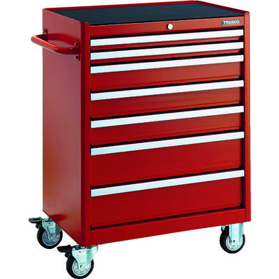 トラスコ中山 TRUSCO ローラーキャビネット 引出7段 50X2 100X3 150X2 TRC-232R 1台 116-4791（直送品）