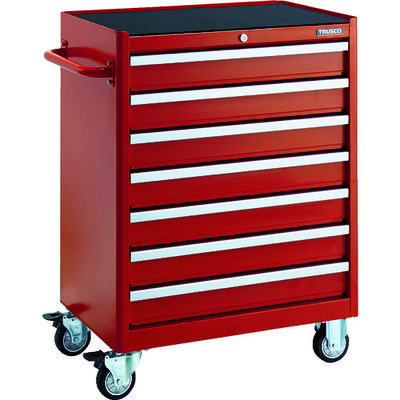 トラスコ中山 TRUSCO ローラーキャビネット 引出7段 100X7 TRC-070R 1台 116-4788（直送品）
