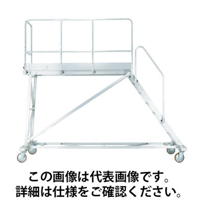 アルインコ 大型作業台 本体用片手すりセット(天板高さ1200mm用) TRST12D 1セット 115-1038（直送品）