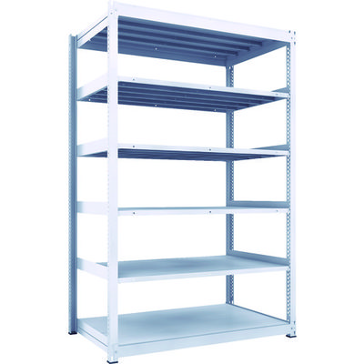 TRUSCO TUG型中量ボルトレス棚 300kg 単体型 1555×926×H2400 6段 TUG300-85Z-6 1台(1個)（直送品）