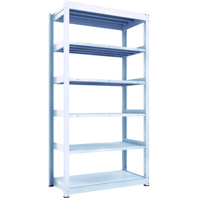 TRUSCO TUG型中量ボルトレス棚 300kg 単体型 1255×626×H2400 6段 TUG300-84L-6 1台(1個)（直送品）