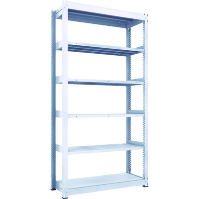 TRUSCO TUG型中量ボルトレス棚 300kg 単体型 1255×476×H2400 6段 TUG300-84S-6 1台(1個)（直送品）