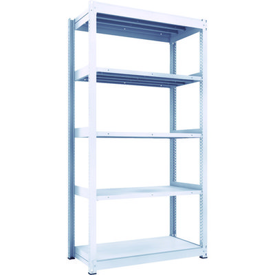 トラスコ中山 TRUSCO TUG型中量棚600kg 単体 1255X626XH2400 5段 TUG600-84L-5 1台(1個)（直送品）