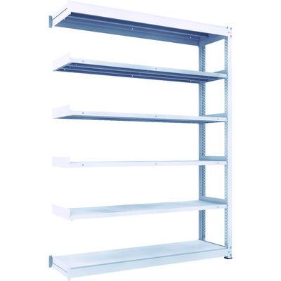 TRUSCO TUG型中量ボルトレス棚 600kg 連結型 1800×476×H2400 6段 TUG600-86S-6B 1台(1個)（直送品）