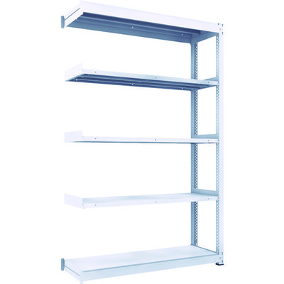 トラスコ中山 TRUSCO TUG型中量棚450kg 連結 1500X476XH2400 5段 TUG450-85S-5B 1台(1個)（直送品）