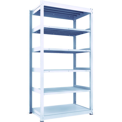 TRUSCO TUG型中量ボルトレス棚 600kg 単体型 1255×776×H2400 6段 TUG600-84J-6 1台(1個)（直送品）