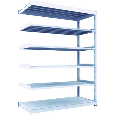 TRUSCO TUG型中量ボルトレス棚 600kg 連結型 1800×776×H2400 6段 TUG600-86J-6B 1台(1個)（直送品）