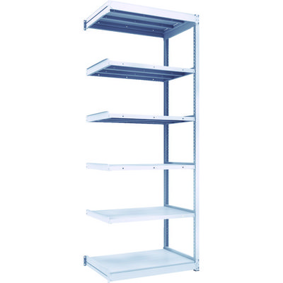 TRUSCO TUG型軽中量ボルトレス棚 200kg 連結型 940×624×H2400 6段 TUG200-83L-6B 1台(1個)（直送品）