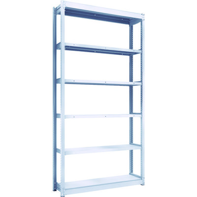 TRUSCO TUG型軽中量ボルトレス棚 200kg 単体型 1240×324×H2400 6段 TUG200-84K-6 1台(1個)（直送品）