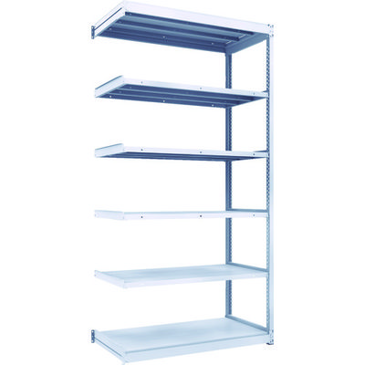 TRUSCO TUG型軽中量ボルトレス棚 200kg 連結型 1240×624×H2400 6段 TUG200-84L-6B 1台(1個)（直送品）