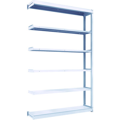 TRUSCO TUG型軽中量ボルトレス棚 200kg 連結型 1540×324×H2400 6段 TUG200-85K-6B 1台(1個)（直送品）