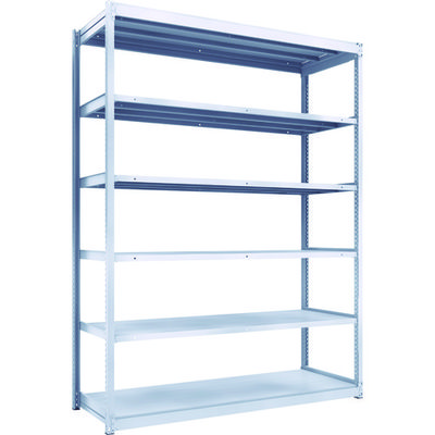 TRUSCO TUG型軽中量ボルトレス棚 200kg 単体型 1840×624×H2400 6段 TUG200-86L-6 1台(1個)（直送品）